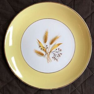 VINTAGE 1950 Century Service Corp Autumn Gold Wheat 7” Dessert Plate Set of 4